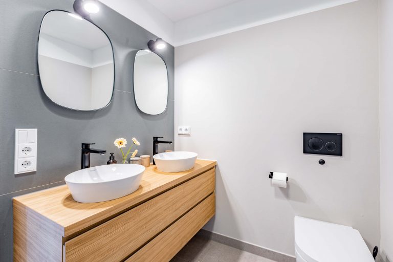 Innenarchitektur München - Wohnungszusammenlegung / Wohnungssanierung, Badezimmer in einer Privatwohnung in München