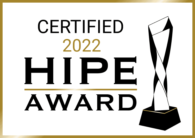 HIPE Award 2022 Certified – Auszeichnung für Innenarchitektur Federleicht München