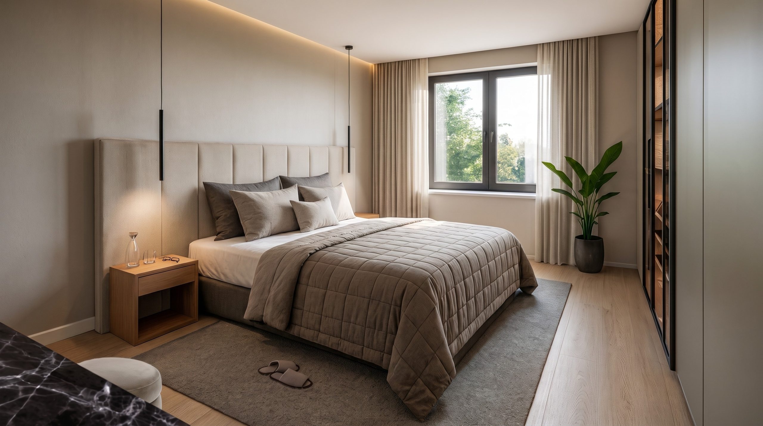 Schlafzimmer, Aurum Elegance – Innenarchitektur Federleicht München