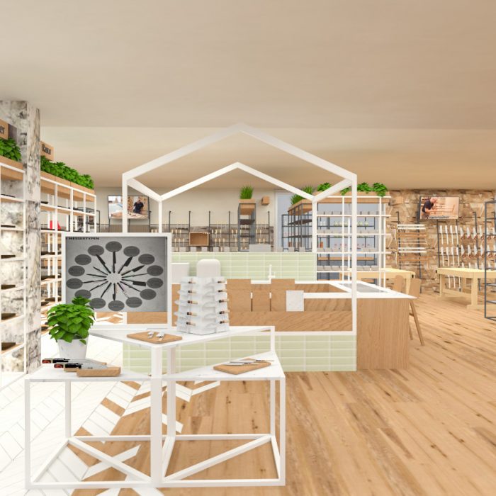 Innenarchitektur Federleicht Entwurf Konzept Ladenbau Shop Design Werkzeughandel​