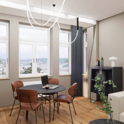 Wohnzimmer_Essbeerich_Lounge_Innenarchitektur Muenchen_Innenarchitektur Federleicht