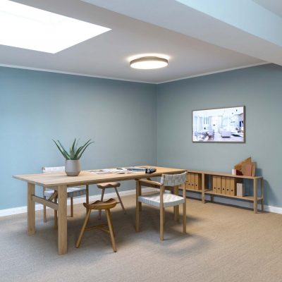 Innenarchitektur München - Büroplanung / Bürogestaltung, Meetingraum in blau