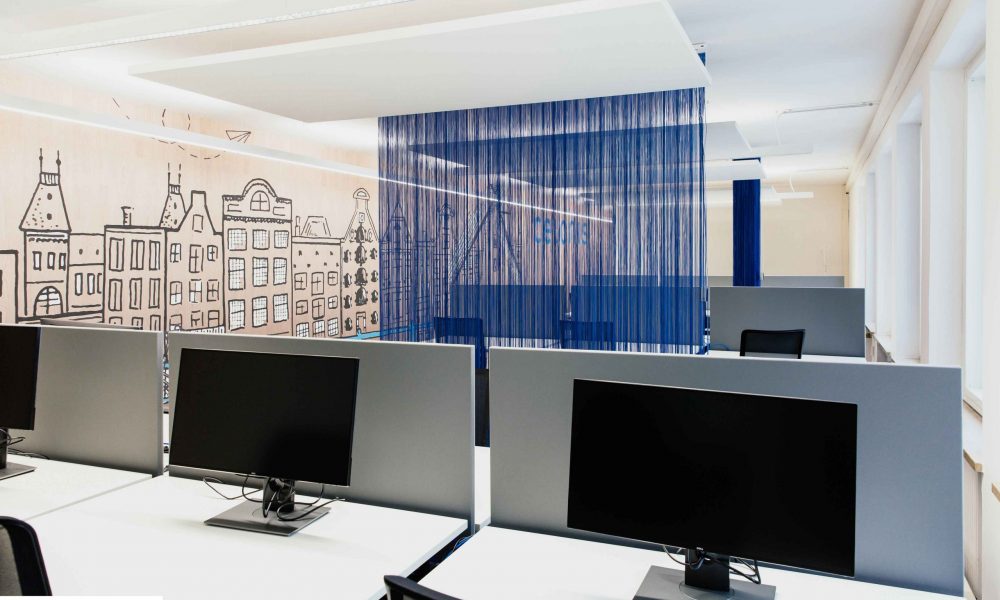 Innenarchitektur München - Bürogestaltung, Großraumbüro bei Celonis SE