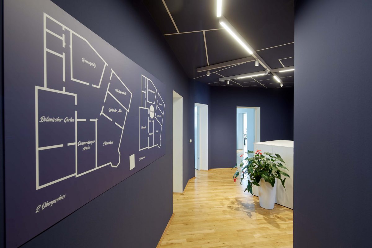 Innenarchitektur München - Eingangsbereich der Firma 08/16 Projektmanagement GmbH