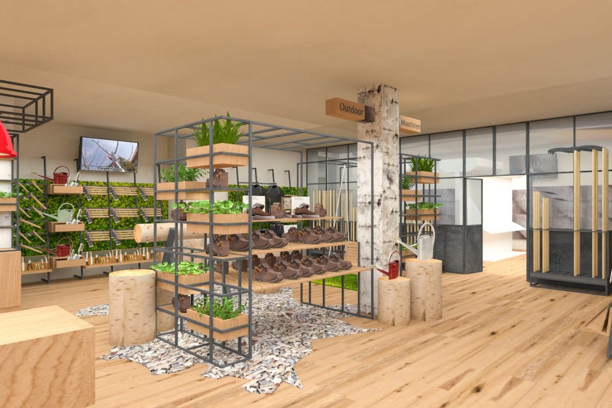 Innenarchitektur München - Shop Design Werkzeugshop Entwurf Ladenbau