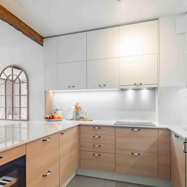 Innenarchitektur Federleicht München Entwurf Neubauwohnung Küche