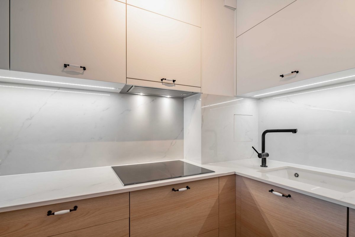 Innenarchitektur Federleicht München Entwurf Neubauwohnung Küche