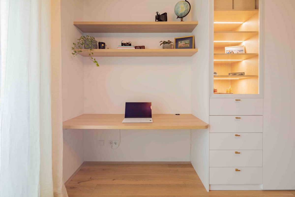 Innenarchitektur Federleicht München Entwurf Neubauwohnung Arbeitszimmer / Homeoffice