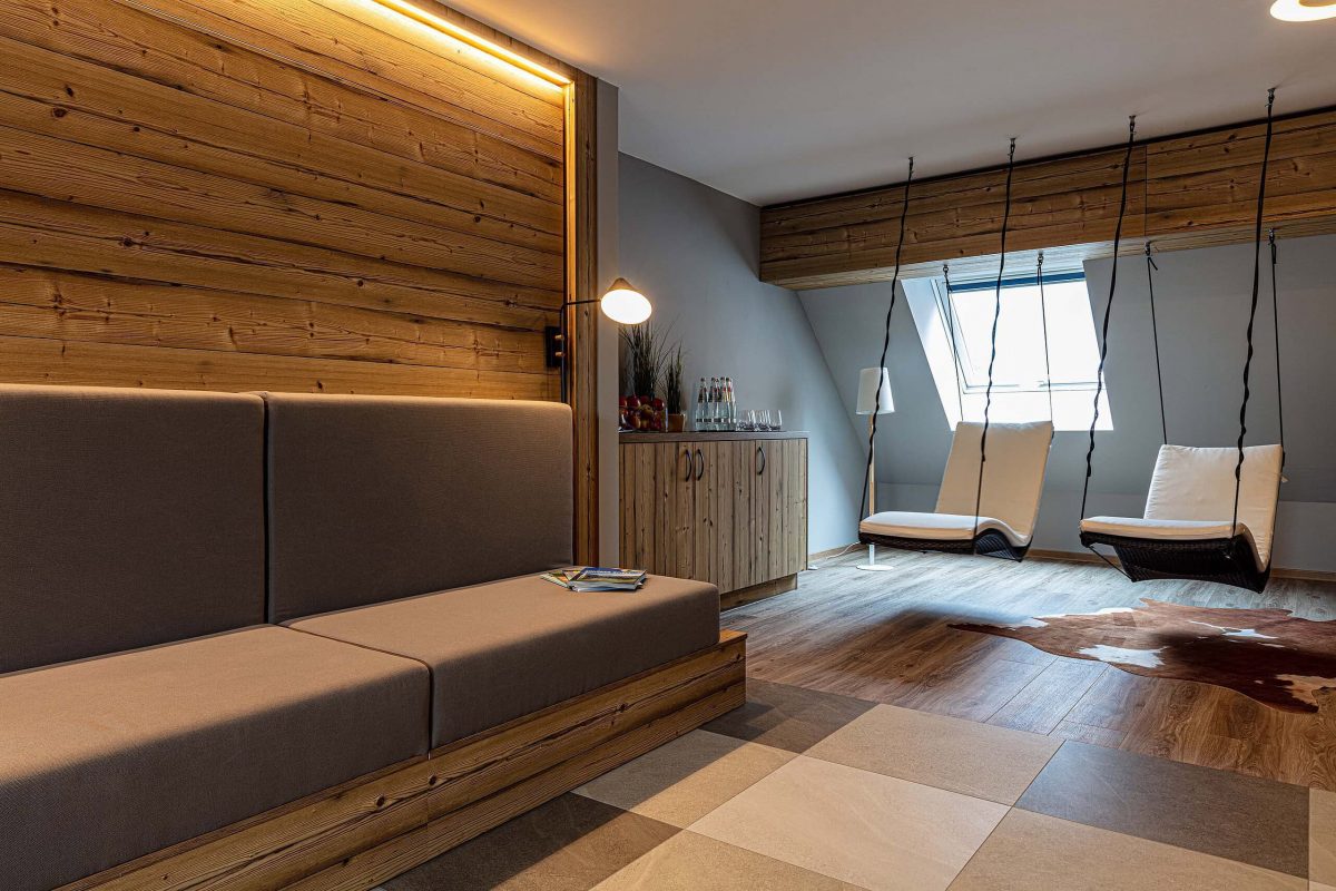 Innenarchitektur München – Hotel Design, Wellnessbereich im Golfhotel Schloss Reichmannsdorf in Schlüsselfeld