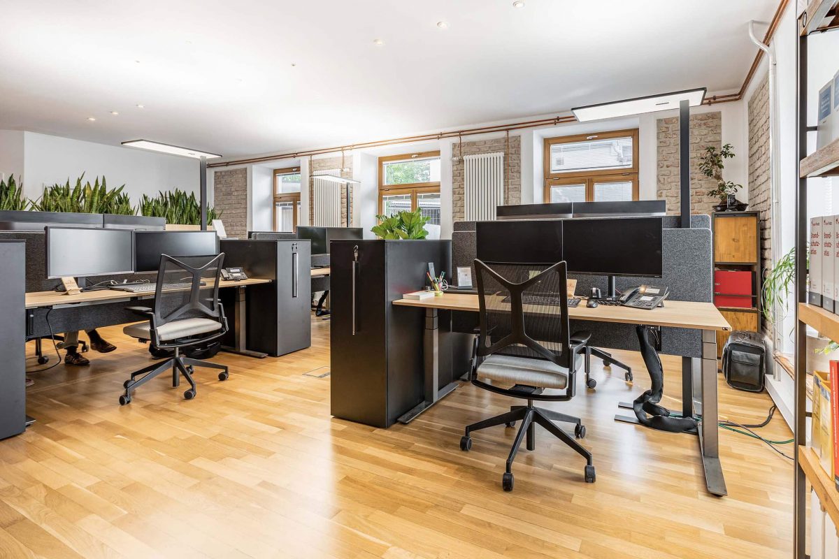 Innenarchitektur München - Bürogestaltung/Büroplanung, Open Office bei Hephaistos Ingenieurgesellschaft mbH in München