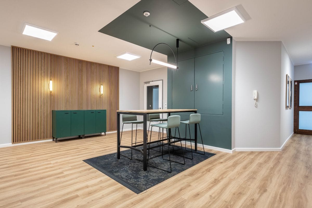 Innenarchitektur München - Büroplanung / Bürogestaltung, Flur, Kaffeebar