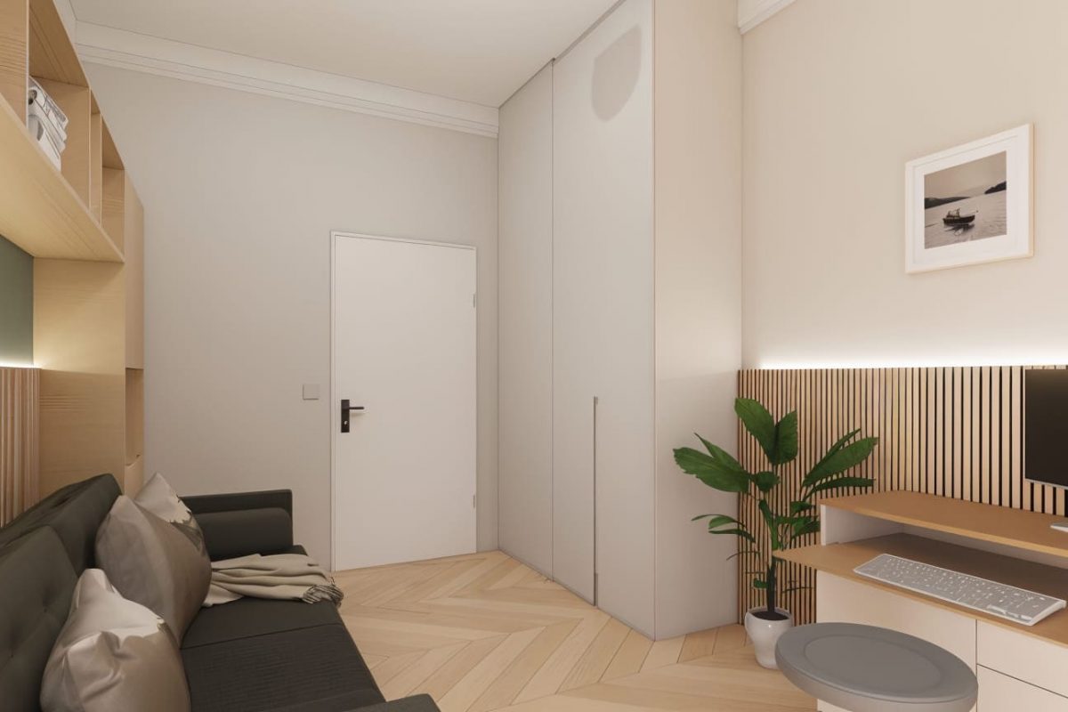 Innenarchitektur München - Innenarchitektur Federleicht: Minimalistisches Büro mit cleverem Stauraum