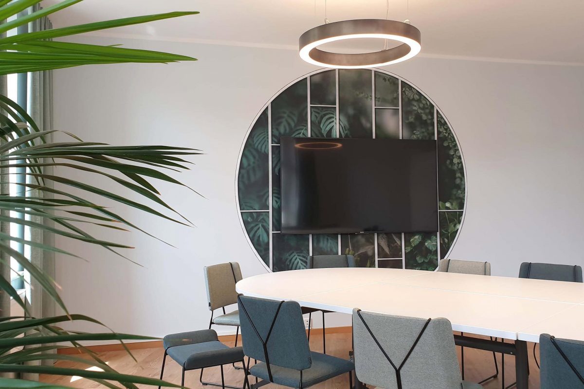 Innenarchitektur München - Meetingraum im Botanischen Garten Stil