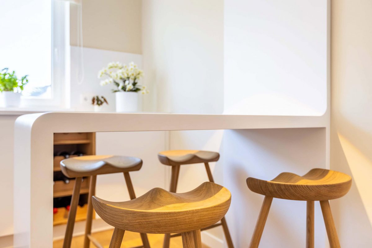 Innenarchitektur München – Umbau Reihenhaus / Küche in einem Reihenhaus in München