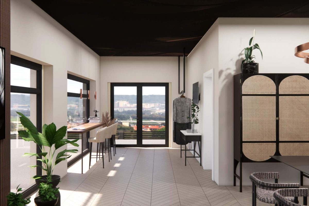 Innenarchitektur München – Ladenbau / Innenarchitektur Shop, Eingangsbereich eines Tattoo Studios in München