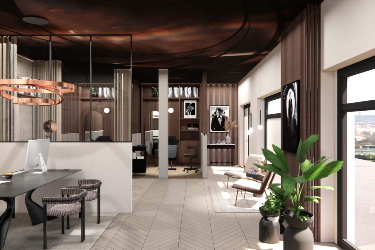 Innenarchitektur München – Ladenbau / Innenarchitektur Shop, Eingangsbereich eines Tattoo Studios in München