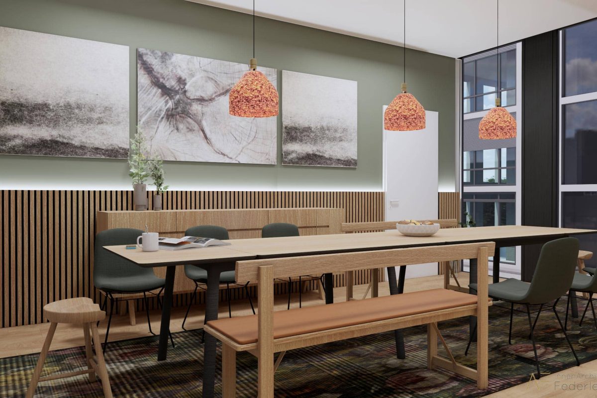 Innenarchitektur München – Bürogestaltung / Büroplanung, Küche bei Tengelmann Twenty-One KG in München