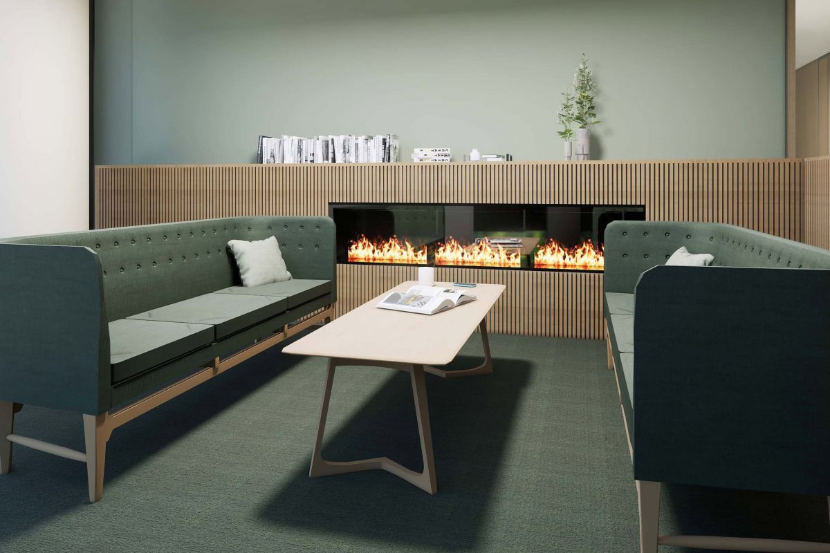 Innenarchitektur München – Bürogestaltung / Büroplanung, Lounge bei Tengelmann Twenty-One KG in München