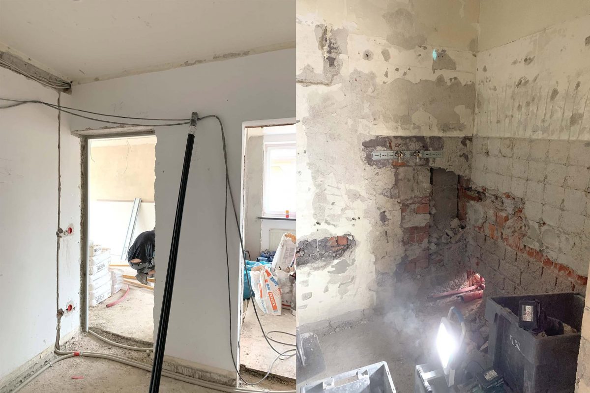 Innenarchitektur München - Baustelle Komplettsanierung Wohnung