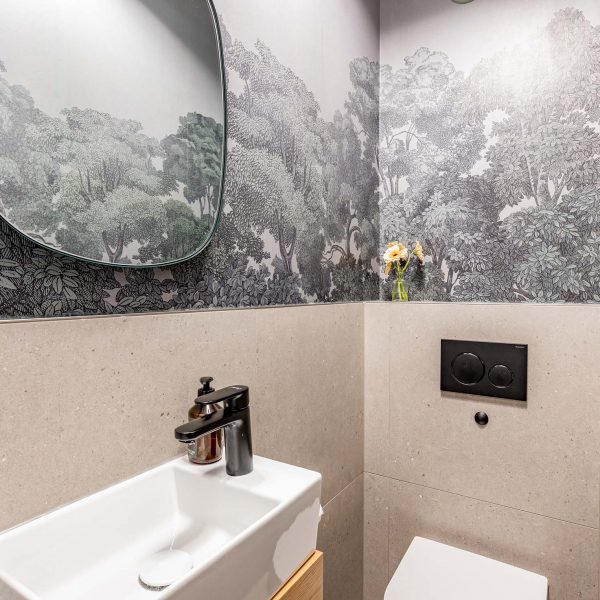 Auch kleine Räume - wie hier eine Gästetoilette - verdienen es ästhetisch auszusehen