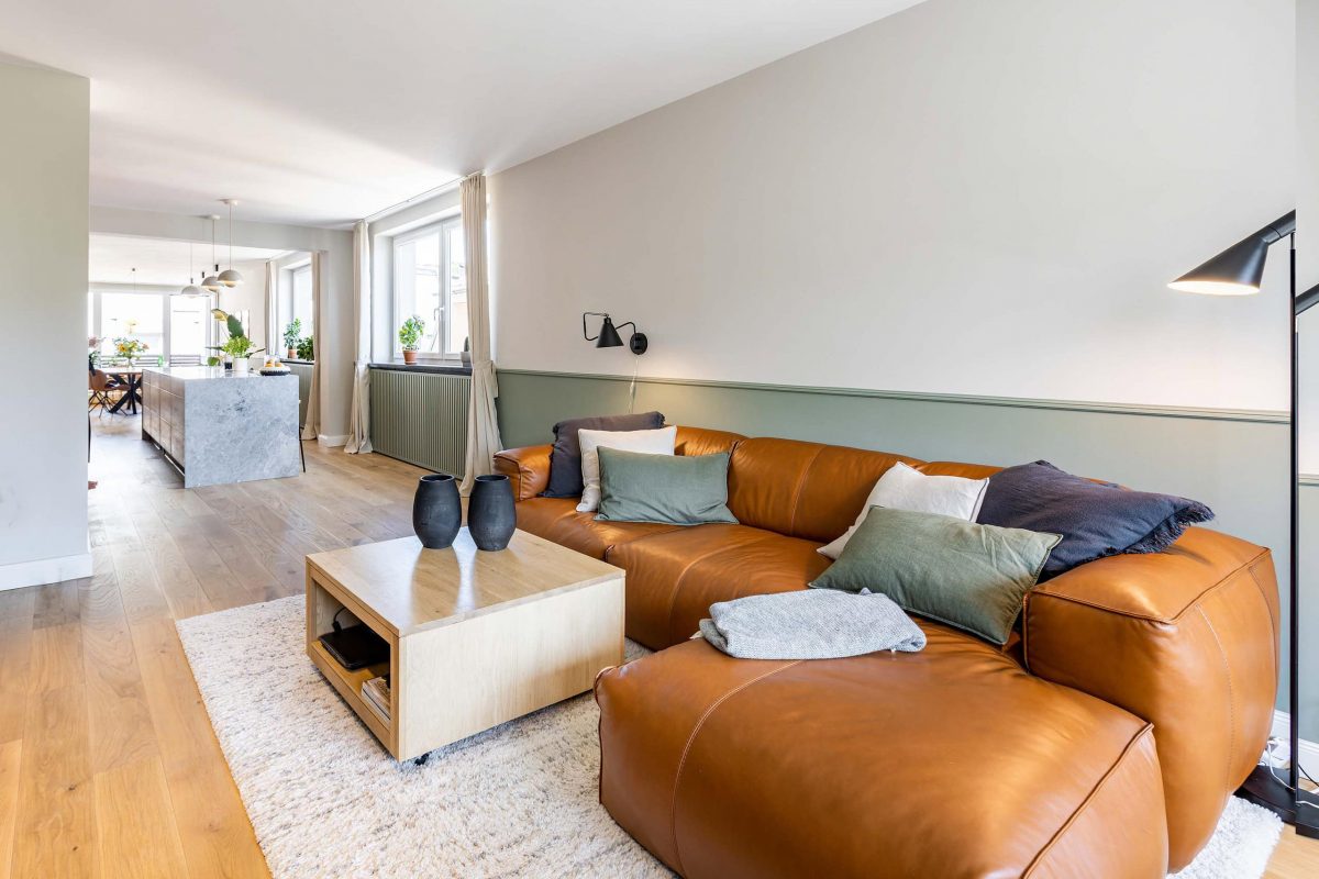 Innenarchitektur München - Wohnungszusammenlegung / Wohnungssanierung, Wohnzimmer Privatwohnung