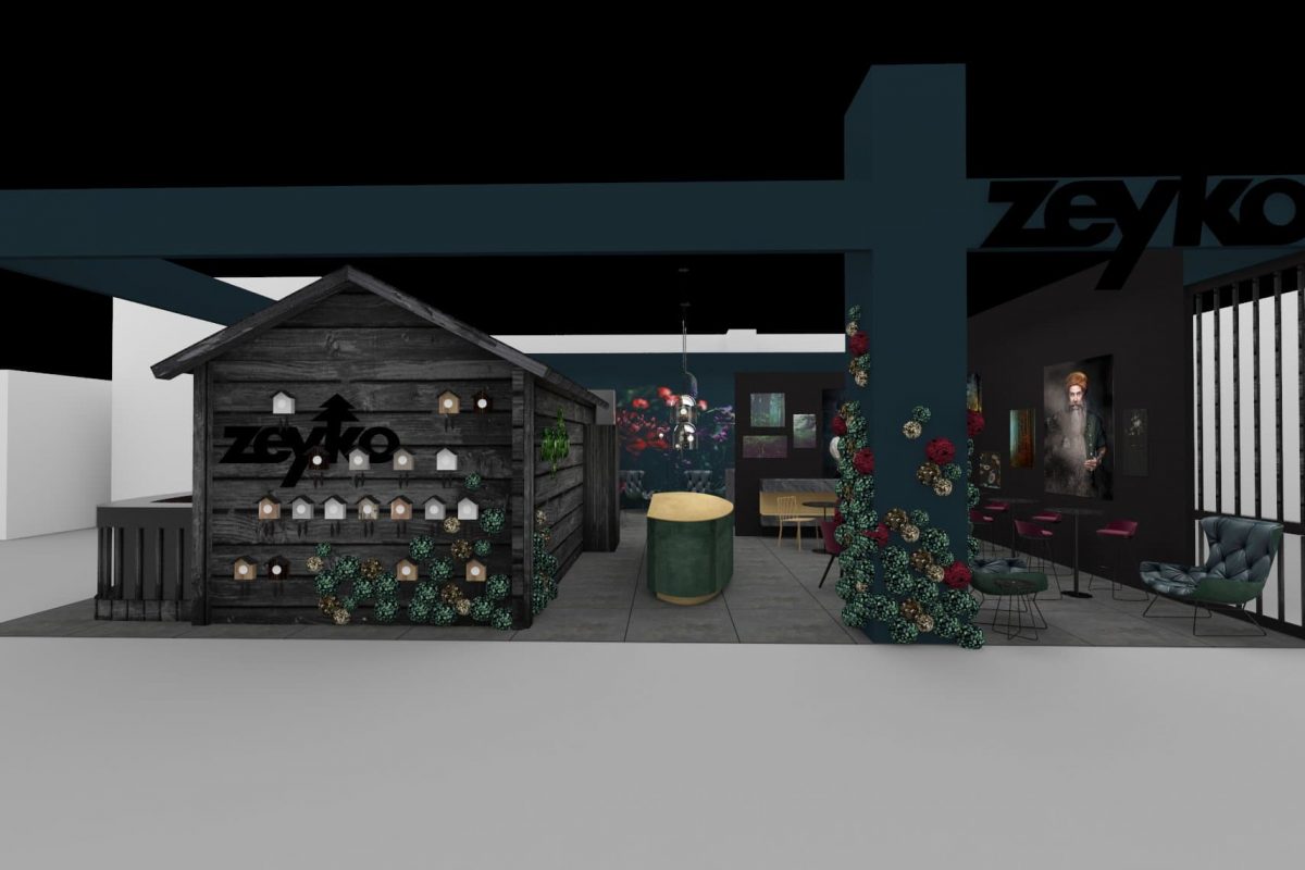 Innenarchitektur München – Messebau / Messestand Design, Außenansicht Messestand für Zeyko Küchen