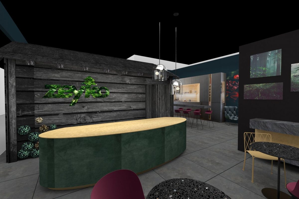 Innenarchitektur München – Messebau / Messestand Design, Showküche auf Messestand von Zeyko Küchen